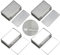 Magnetic Catches for Cupboards, 4 Pcs Stick on Magnetic Door Catch Self Adhesive Magnets Cupboard Door Heavy Duty Stainless Steel Drawer Magnet Latch Closers Magnet Closure for Drawer Door Wardrobe