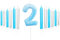 Blue Snowflake Birthday Candle, Shiny Blue Gradient Snowflake Number 2 and Long Stick Candle, Birthday Surprise Party Supplies for Boys Girls Baby