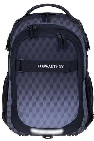 Elephant Schulrucksack HERO SIGNATURE Rucksack (Black Cube 12868)