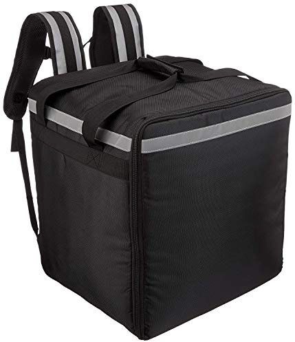 Pizza-Liefertasche, 45,7 cm L x 38,1 cm B x 40,6 cm H, Getränkehalter im Lieferumfang enthalten, Thermo-isolierter Rucksack