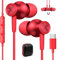 USB C Kopfhörer für Galaxy A55 A35 A36 A16 5G A54 A34 Samsung S24 S25,In Ear Ohrhörer Typ C mit Kabel Mikrofon Headset USB C Anschluss für iPhone 16 15 Pro Max iPad Air Pixel 9 8a 7 Xiaomi 14T 13,Rot