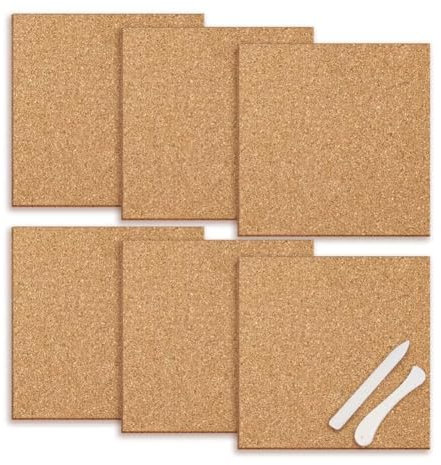 Axaooqeld 12 X 12 Große, Hitzebeständige Arbeitsfläche Aus Buntglas, Dicke Matte, Werkzeuge Zur Herstellung Von Buntglas zum Schutz des Tisches