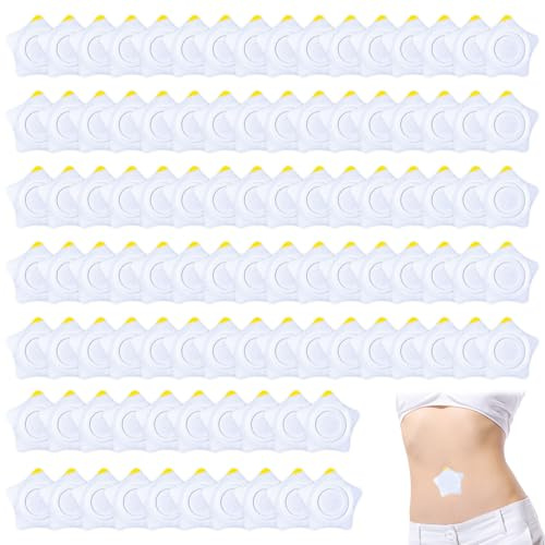 100 Pcs Castor Oil Pack Castor Oil Patches RizinusöL Bauchnabel RizinusöL Pflaster Bauchnabel Castor Oil Wrap Bauchnabel Pflaster Castor Oil Pack Wrap Castor Oil Packs Button Patch RizinusöL Packung