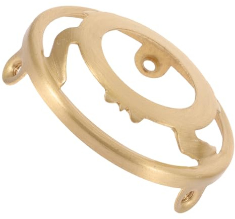 Angoily Anneau de Fixation en Cuivre pour Abat-jour E26, Support Triangulaire Robuste pour Abat-jour en Verre, Accessoire pour Lampe Garantissant une Fixation Stable sans Oscillation