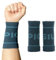 PICSIL Baumwoll-Sportarmbänder - Saugfähig, Atmungsaktiv und Bequem - für Fitnessstudio, Laufen, Tennis und mehr - Unisex (Midnight)