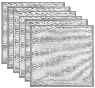 6-Pack Double Layer Wire Dishwashing Cloths | Non Scratch Wire Dish Cloth, Durable & Multi-Purpose Stainless Steel Cleaning Cloths, Kitchen Cleaning Rags for Kitchen, Sink, Stove Top,Dish (20x20CM)