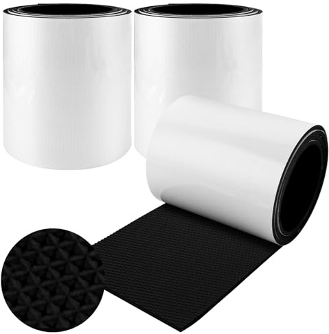 MUXHEL 3er-Set 2m x 20cm x 6mm Garagen Wandschutz, 6mm Dick garagen wandschutz Auto, 2m Lang Auto Türkantenschutz, autotür Schutz garagenwand, wandschutz Garage, für Auto und Garagenwand Schwarz