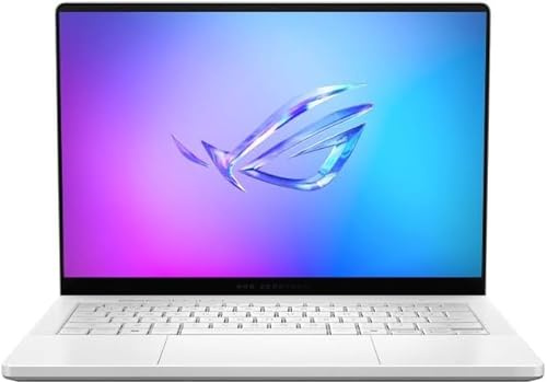 ASUS ROG Zephyrus G14 14 3K OLED 120Hz Gaming Laptop Copilot+ PC AMD Ryzen AI 9 HX 370 NVIDIA RTX 5080 32GB RAM 2TB SSD Platino Bianco