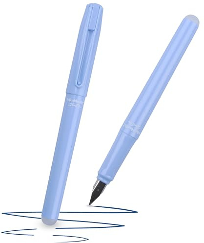 McNeill - Ghost Pen mit Metallclip - Pastelfarben – radierbarer Füllhalter für Schule & Alltag | Für Rechts- & Linkshänder | Thermisch radierbare Tinte, ergonomisch, nachfüllbar (Pastel lila)
