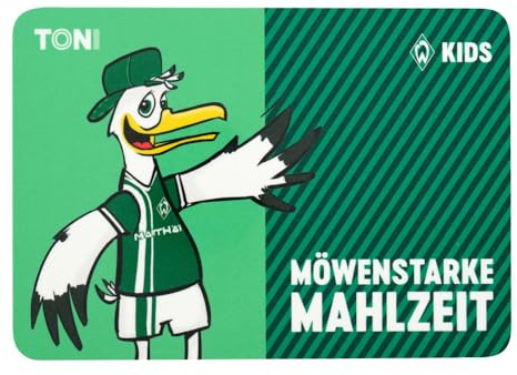 Werder Bremen SV Brettchen Toni – Offizielles Frühstücksbrett aus Holz für Kinder & Fans Fanartikel – Robust & Nachhaltig Fußballfans