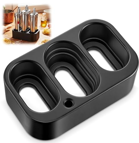 Enhon 3 Slot Pasta Attachment Holder/Stand, Compatible with KitchenAid KSMPRA 3-Piece Pasta Roller & Cutter Set, Stand Mixer Attachment Organizer with Cleaning Brush Slot