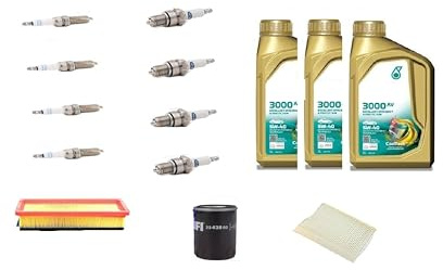 Kit Tagliando + 4 Candele per Panda 169 1.2 44 51 Kw 60 69 Hp Cv