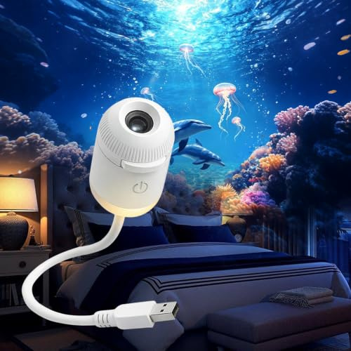 2-in-1 Sternenhimmel Projektor,360° Adjustable Galaxy Projector Night Light | LED Projektor Sternenhimmel mit 12 Schiebbare Projektionsfolien, für Auto, Schlafzimmer, Erwachsene und Kinder