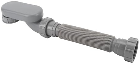 Generic Tuyau de Vidange de Baignoire Flexible de 1 1/2 Pouces, Prévention des Odeurs, Tuyau de Drainage de Douche en PVC pour Salle de Bain, Baignoire en Bois, Ajustement Universel et Installation