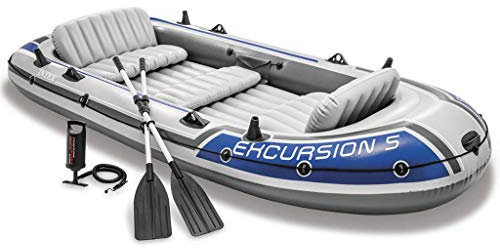 Intex Excursion 5 Set Schlauchboot Angelboot mit Paddel Pumpe 5 Personen 68325NP