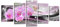 Visario 200 x 100 cm Bild auf Leinwand Orchidee rosa 6340-SCT deutsche Marke und Lager - Die Bilder/das Wandbild/der Kunstdruck ist fertig gerahmt