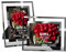 Marcos de Fotos 10x15 de Vidrio para la Mesa, Portafotos Multiples de Cristal, con el Borde Plateado, Set de 2