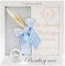 Kit de vela y pañuelo personalizado para bautizo – Pack de vela decorada para Bautizo y Paño bordado con nombre y fecha del Bautismo - Modelo París (Celeste)