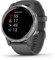 Garmin vívoactive 4, Reloj Inteligente GPS, Cuenta con música, monitoreo de energía Corporal, Entrenamientos Animados, sensores de Pulso Buey y más, Plateado con Banda Gris