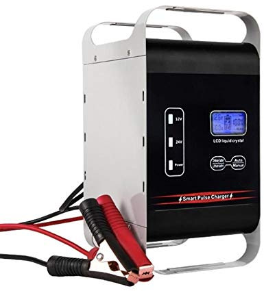 Chargeur Batterie Voitures 12V 24V 600W Chargeur de batterie de voiture puissante 6A - 200A 400AH Bateau 100A automatique Chariot élévateur de stockage portable de charge rapide Chargeur Batterie Moto