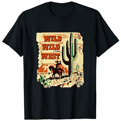 Wild Wild West Western Life Southwest Desert Vibes Kaktus T-Shirt