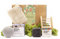 Enooso - Coffret Noël contenant 4 produits de beauté royaux - Shampoing solide purifiant, Gel douche Coco et Monoï + Sachet en coton et Porte-savon | Coffret cadeau fabriqué en Italie