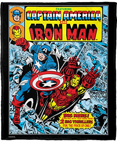 Northwest Iron Man Silk Touch Throw Blanket, 50 x 60, Double Feature