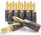 BlueRigger Banana Plugs 6 Pairs / 12 pcs (Closed Dual Screw) - 6 Pack Gold Plated Speaker Plugs Connector for Speaker Wire, Amplifier, Receiver, Banana Wall Plate, Home Theater