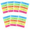 Modixun 700 Stück Schild Here Tabs, 5 helle Farben, Schild hier Flaggen, transparent, bitte signieren Sie hier hier Pfeil-Haftnotizen, 7 Stück