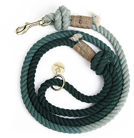 Hundeleine, handgefertigt, Seilleine für Hunde, Seil, Hundeleine, Seil, niedliche Hundeleine, geflochtene Hundeleine, Baumwollseil, für mittelgroße Hunde, große Hunde, 1,5 m, Bio-Baumwolle