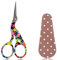BIHRTC 9,1 cm große Vogelschere zum Nähen, Sticken, mit Etui, klein, Edelstahl, scharfe Spitzenschere für Haushalt, Büro, Zuhause, Handarbeit, Bastelwerkzeug