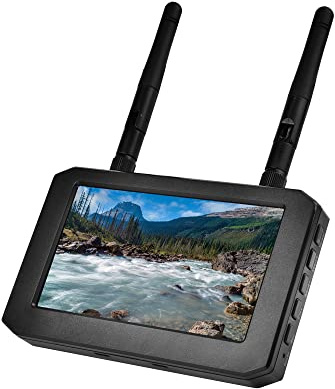 5,8 GHz FPV-Monitor, 4,3 Display mit 40-K-DVR-Empfänger, IPS-Bildschirm, integrierter Akku für RC-Hobby-FPV-Drohnen, Auto, Brille