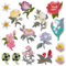cobee Flowers Iron on Patches, 16 Pieces Embroidered Decorative Patch Sew Applique Repair Patch Sew on DIY Patch for Clothing Jeans Bags Jackets Hat Arts Crafts