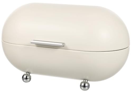 Angoily Boîte à Pain en Métal, 33 x 19 x 19, pour Cuisine et Rangement | Le Coffre Métallique Fermé Range Pain ou Petits Objets Tout en Ajoutant une Présence Rétro sur le Comptoir