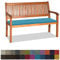 Bankauflage Stuhlkissen Bankkissen mit Krawatte Waschbar ,160x55x3cm，2 3 4-Sitzer Sitzkissen Rutschfeste Auflage für Gartenbank ,Küche,Terrasse Innen und Außenbereich，blauer See ,Dicker Leinenstoff