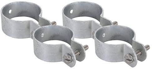 Alberts 656218 Schelle für Streben und Spannbrücken | feuerverzinkt | Schellen- Ø 60 mm (Packung mit 4)