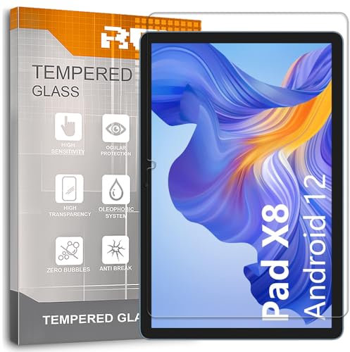 REY Protector de Pantalla para Honor Pad X8 10,1, Cristal Vidrio Templado Premium