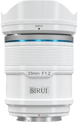 SIRUI Sniper Objectif autofocus 33 mm, objectif grand angle F1.2 APS-C pour A5 A6 A7 FX A9 ZV-E Series (monture E, blanc)