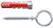 Fischer - Tassello universale DUOPOWER 6 x 30 mm con occhiello, 4 pezzi. - FIXVIS535005