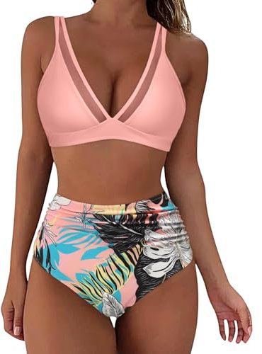 WILLBEST Bademantel BH Damen mit bügel Bikini Damen Set bauchweg Bauch Weg Hose Kariertes Hemd bademode Badeanzug ütze Herren meerjungfrau Flosse mädchen Bikinihose weiß geteilter ba