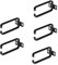 StarTech.com 5-Pack 1U Vertical Cable Management D-Ring Hooks, Cable Manager For 19 Server Racks/Cabinets, Wire Organizers