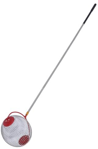 Efficient Fruit Picking Nut Gatherer with Comfortable Handle Design, Walnut Picker Upper Roller, Stainless Steel Orchard Tool for Apples, Oranges, Pears (S 1000ml 12x10x9.5cm)