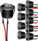 ACLONG 10Pcs Rocker Switch ON/Off Pre-Wired AC 6A/250V 10A/125V SPST 2 Pins 2 Position Car Boat Round Black Rocker Switch Toggle