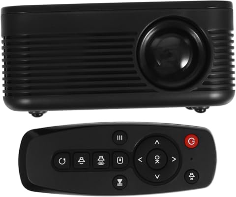 CAXUSD Mini Projecteur Portable LED Vidéoprojecteur USB pour Home Cinema Projection Jusqu pour Soirées Famille Et Activités Extérieures