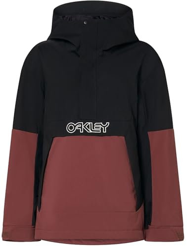 Oakley Damen Thermonuclear TBT Insulated Anorak Jacket Jacke, Blackout/Grenache, M
