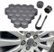 FEETYDC 20 Stück Radschraubenkappen, für Ford Focus 2 3 4 MK2 MK3 MK4 RS Radbolzen Kappen Mutternabdeckungen Rad Mutter Cap Mit Entfernung Werkzeug,C-21MM
