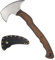 Tomahawk Outdoor Axt mit Griff aus Polymer - Camping Beil Handgeschmiedete Tactical Axt (Bushcraft Tomahawk mit Scheide aus Leder)