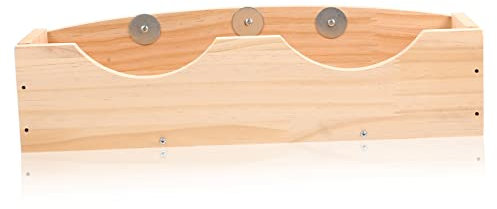 MILISTEN Hasengrasständer Rennmaus Essen Chinchilla Futterkrippe Hasengrasregal Futterhäuschen Für Kaninchen Futterstelle Für Kaninchen Kaninchenfutter Futterkaninchen Hasenfutter Hölzern