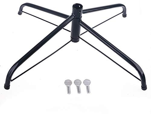 Weihnachtsbaumständer, strapazierfähig, künstlicher Weihnachtsbaumständer, Eisen-Metallhalterung mit Rändelschraube, einfach zu installieren