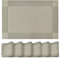 Artoid Mode Teal Gold PVC Platzsets 6er Set, 30x45cm Tischsets Waschbar Schmutzabweisend Hitzebeständig Platzdeckchen Zuhause Küche Deko
